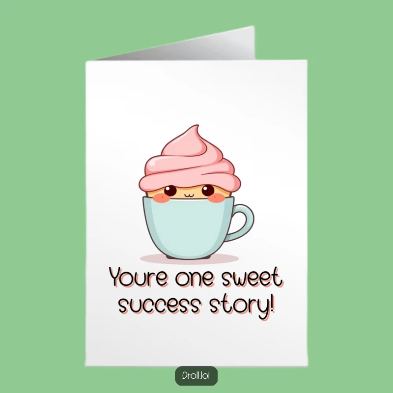 Free Printable Congrats Card: Cupcake's Coffee Break! - Funny Downloadable Achievement Gift!
