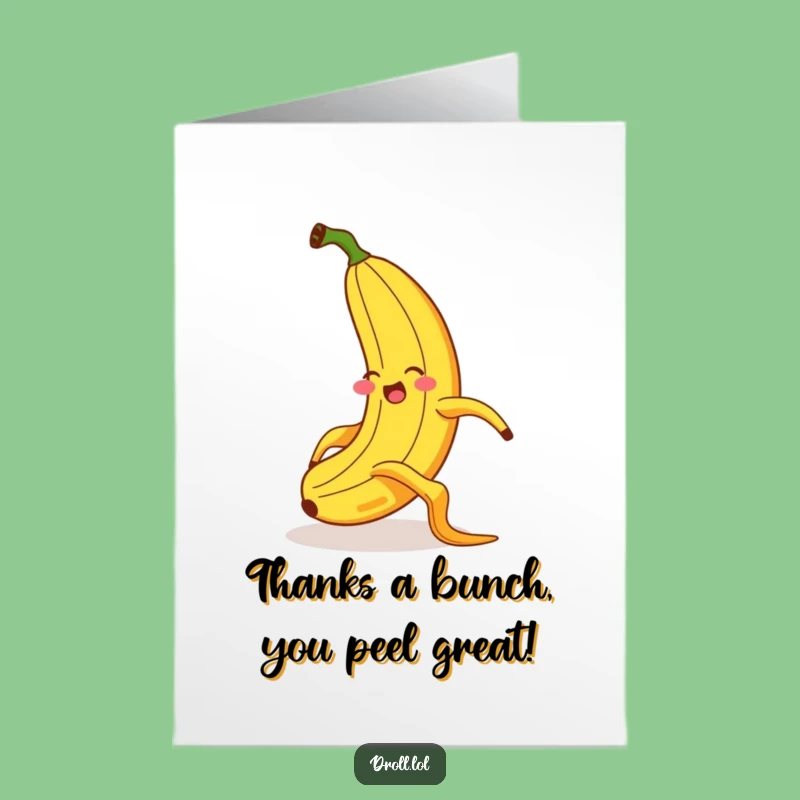 Free Printable Giggling Banana Thank You Card: Hilarious Gratitude Downloadable Gift