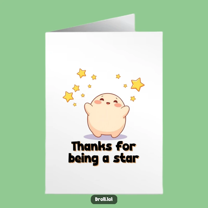 Free Printable Thank You Card: Blob Catches Stars, Appreciate Their Magic!
