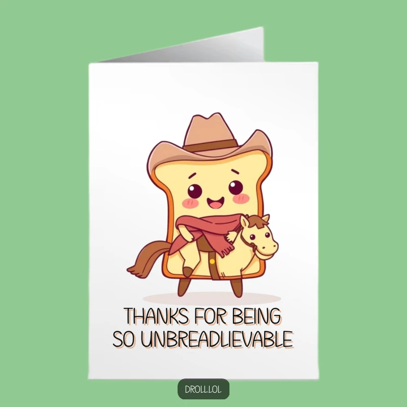 Free Printable Thank You Card: Grateful Cowboy Bread Butter Ride Downloadable