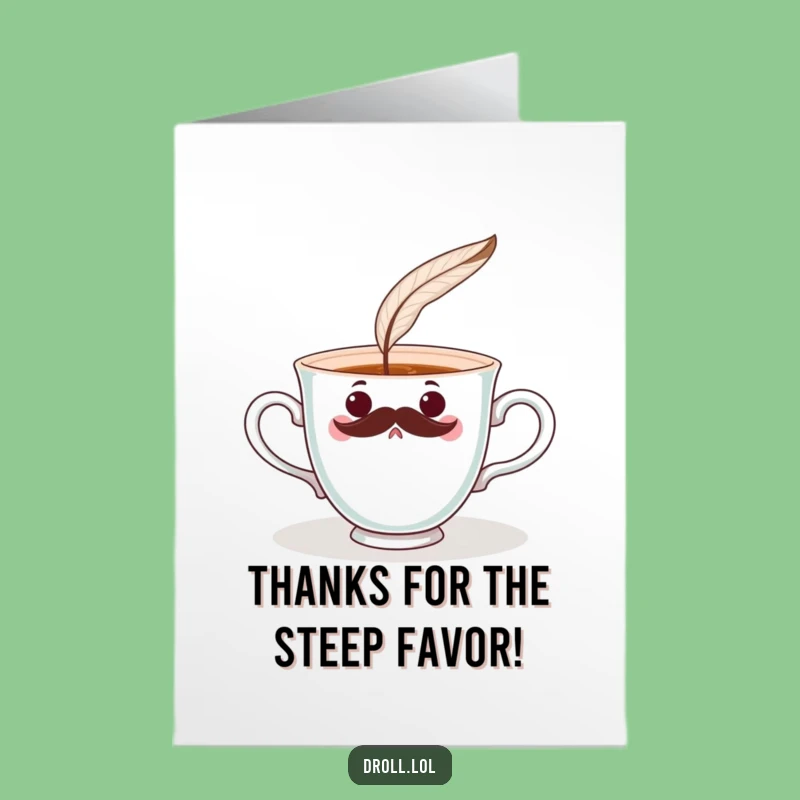 Free Printable Teacup Thank You Card: Funny Downloadable Gift for Your Thanks!