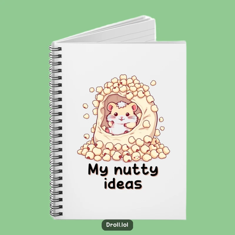 Funny Hamster Popcorn Bag Notebook - Hilarious Journal Gift!