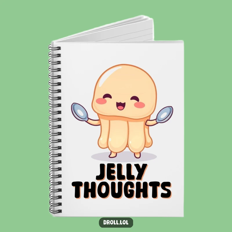 Funny Jelly Juggling Spoons Notebook - Hilarious Dessert Journal Gift