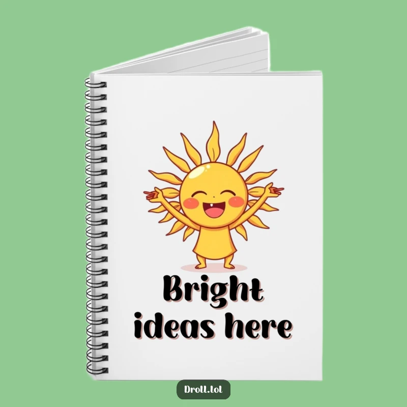 Funny Laughing Sun Yoga Notebook: Cosmic Stretching Rays' Idea Journal Gift