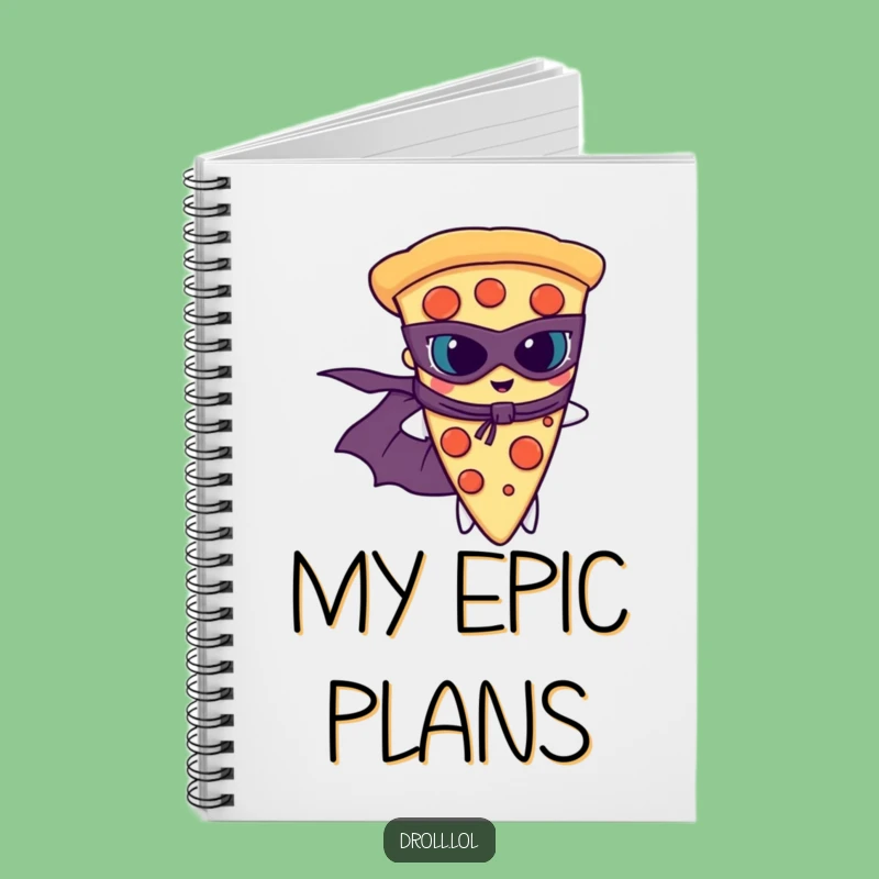 Funny Pizza Superhero Notebook: Jot Down Heroic Plans with this Hilarious Gift