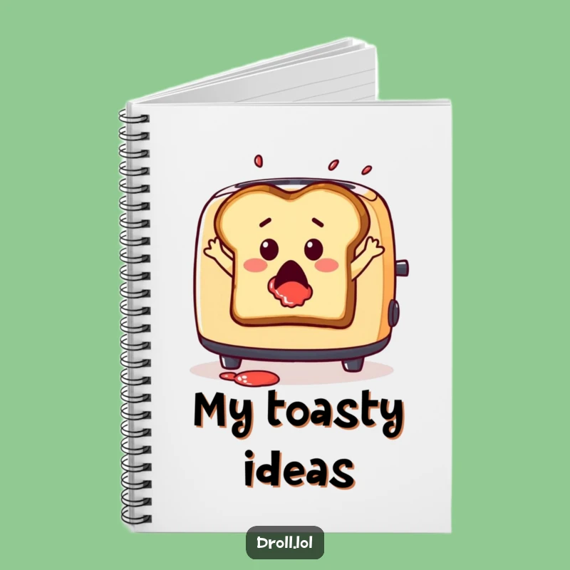 Funny Toast Leap Notebook - Dramatic Journal for Hilarious Ideas Gift