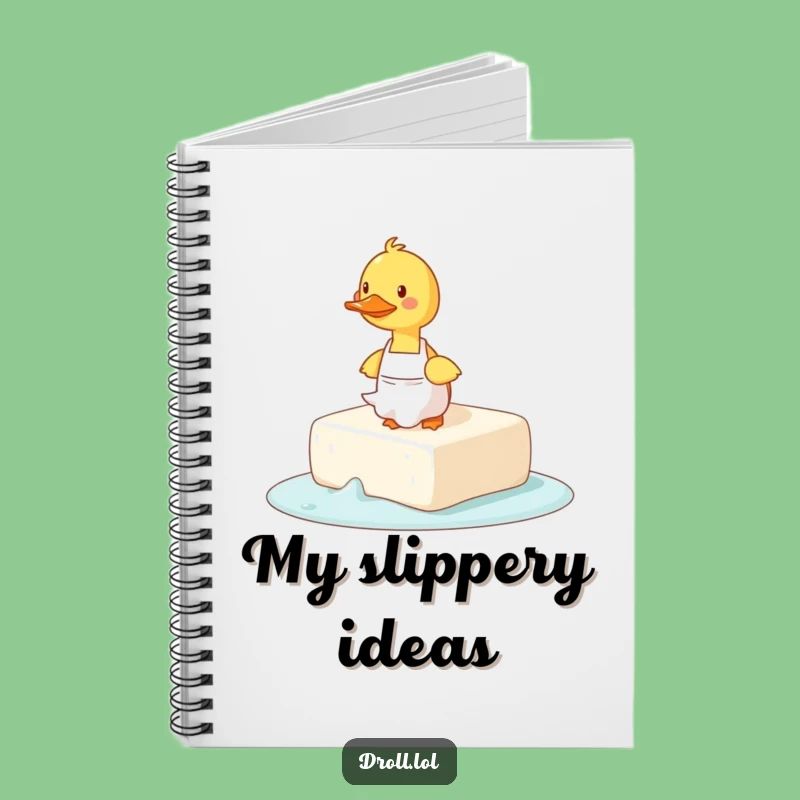 Funny Tripping Duck Soap Notebook: Jot Down Laughs with Slippery Ideas!