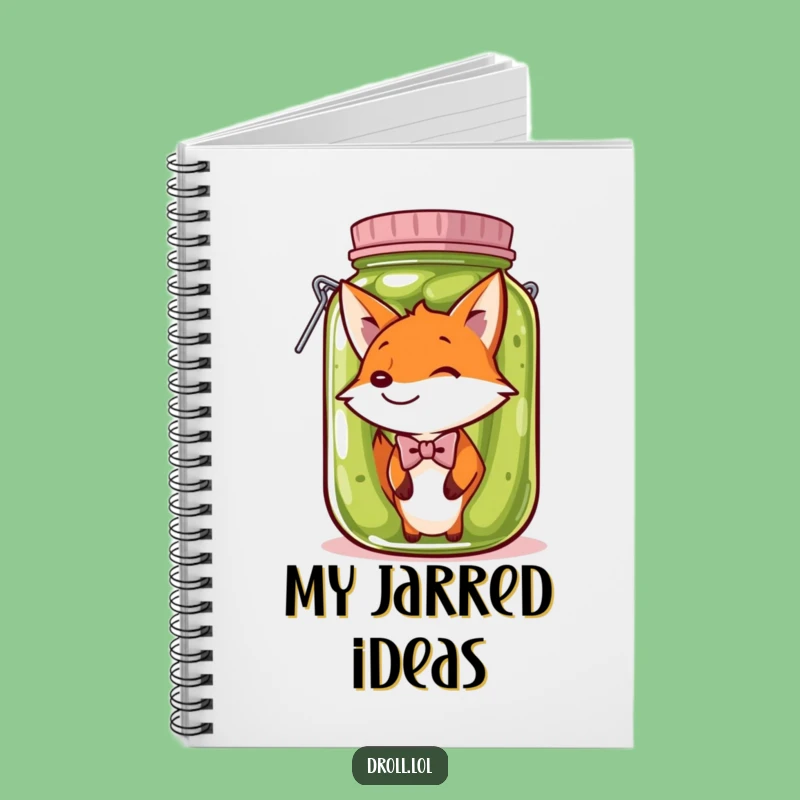 Funny Fox Pickle Jar Notebook: Jot Down Hilarious Ideas