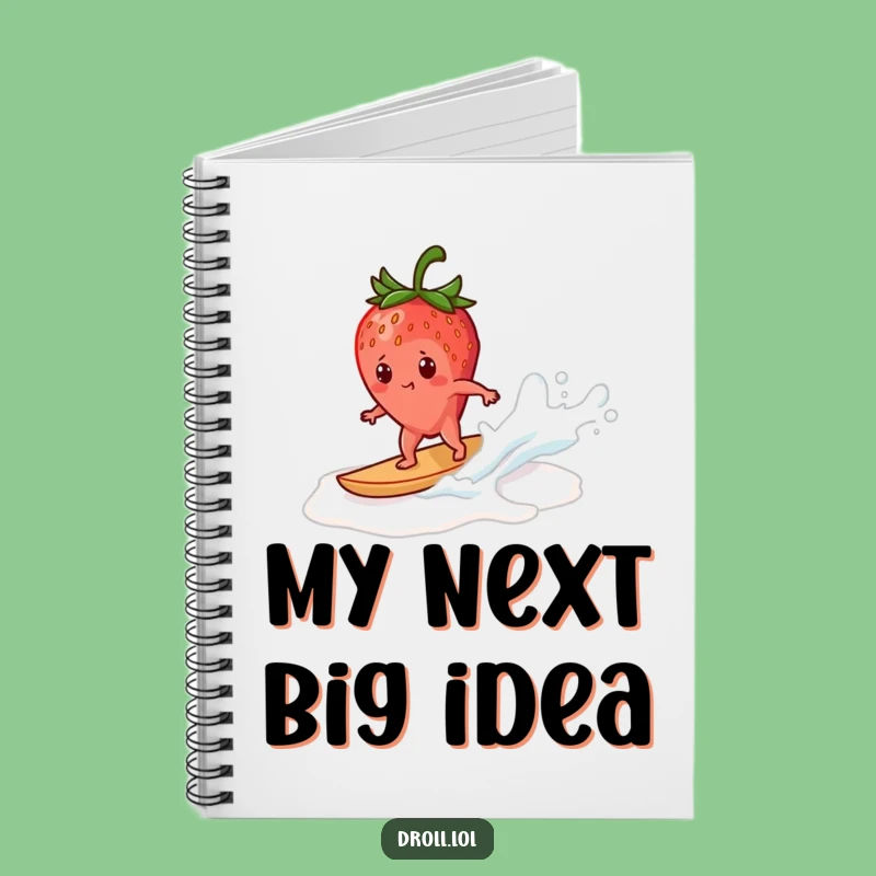 Funny Strawberry Surfing Notebook: Jot Down Ideas with This Hilarious and Fruity Journal