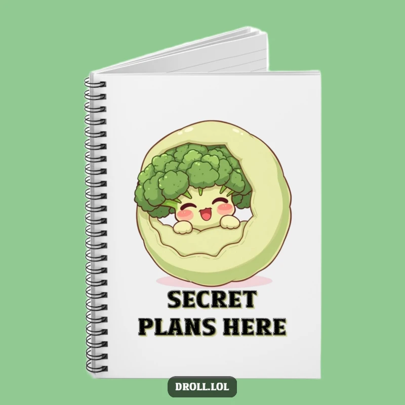 Funny Hidden Broccoli Notebook: Giggle Veggie Journal, a Hilarious Gift