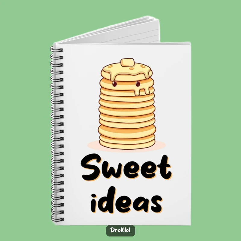 Funny Wobbly Pancake Notebook: Breakfast Balancing Act's Idea Journal Gift