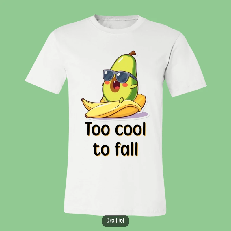 Funny Avocado Slip T-Shirt: Cool Shades, Epic Fail, Perfect Funny Gift