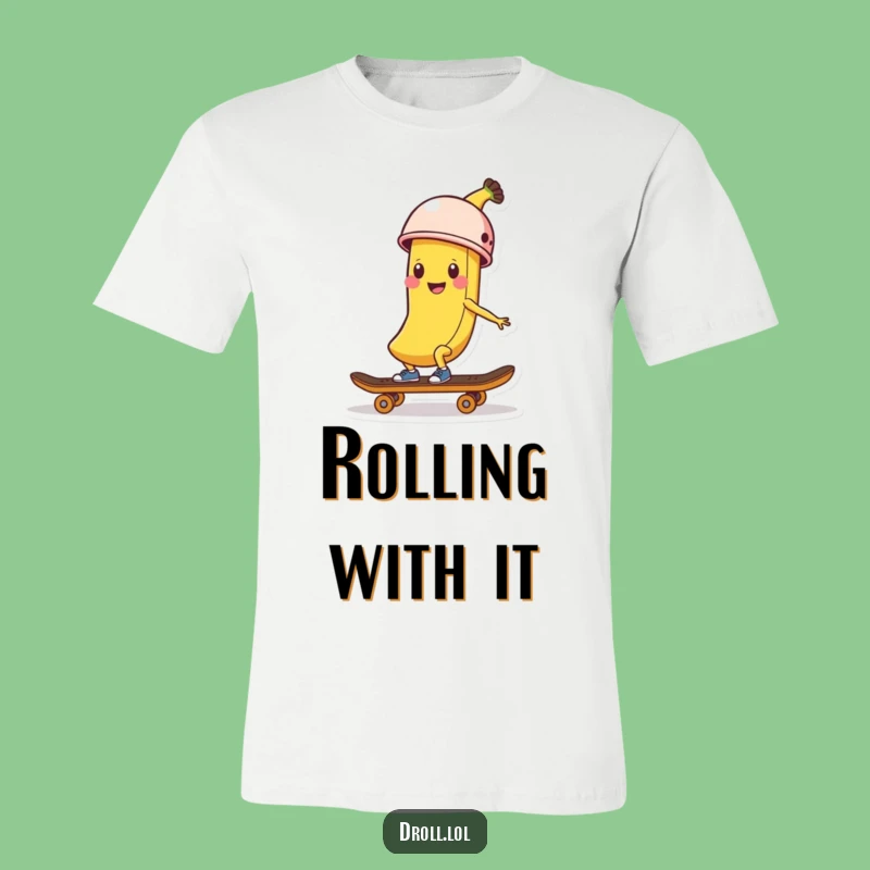 Funny Banana Skater T-Shirt: Hilarious Helmeted Peel, Perfect Gift for Skateboard Enthusiasts