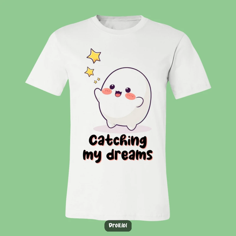 Funny Blob Star Catcher T-Shirt - Dreamy & Humorous Apparel!