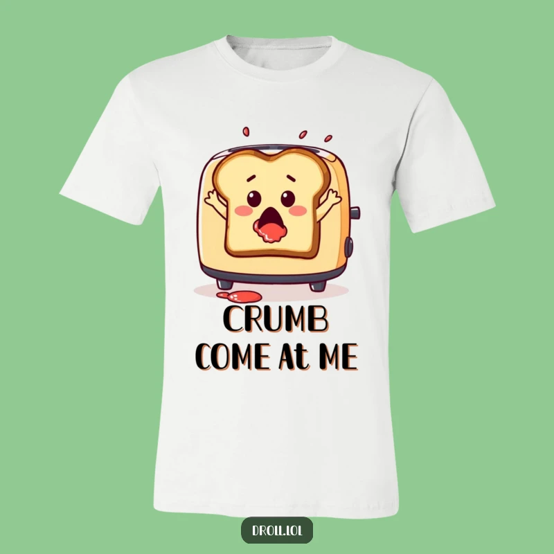 Funny Dramatic Toast Leap T-Shirt - Hilarious Breakfast Chaos Apparel Gift
