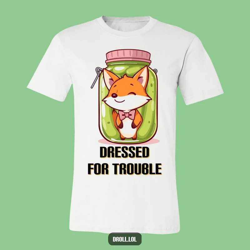 Funny Fox Pickle Jar T-Shirt: Wear Your Pickle Predicament with Pride