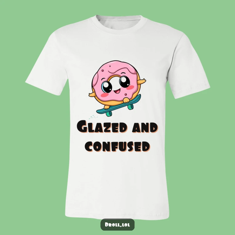 Funny Donut Skateboard T-Shirt: Hilarious Graphic Tee, Perfect for Casual Fun