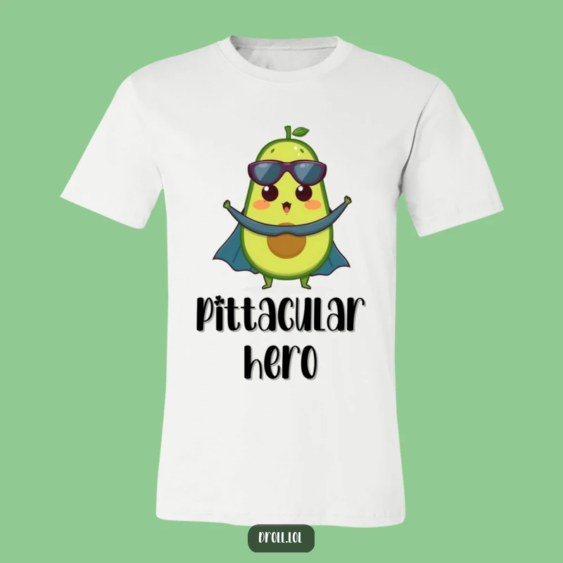 Funny Avocado Superhero T-Shirt - Unleash Your Inner Healthy Hero