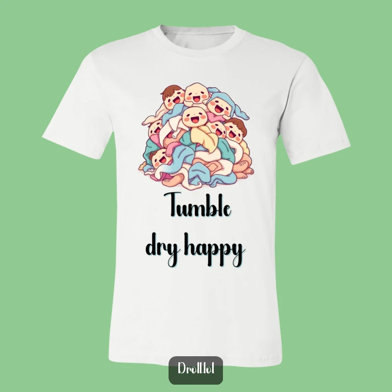 Funny Laundry Pile T-Shirt: Joyous Tumble, Clean Fun, Great Gift