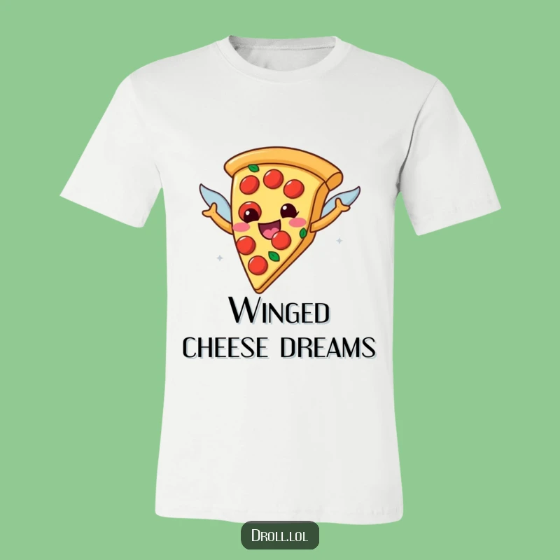 Funny Flying Pizza T-Shirt: Pepperoni Wings Edition, a Hilarious Gift Tee