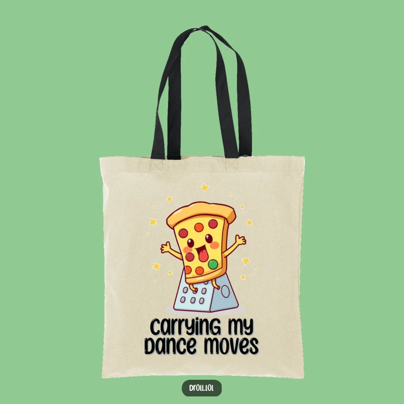 Funny Pizza Disco Tote Bag - Carry Your Moves and Snacks in Style