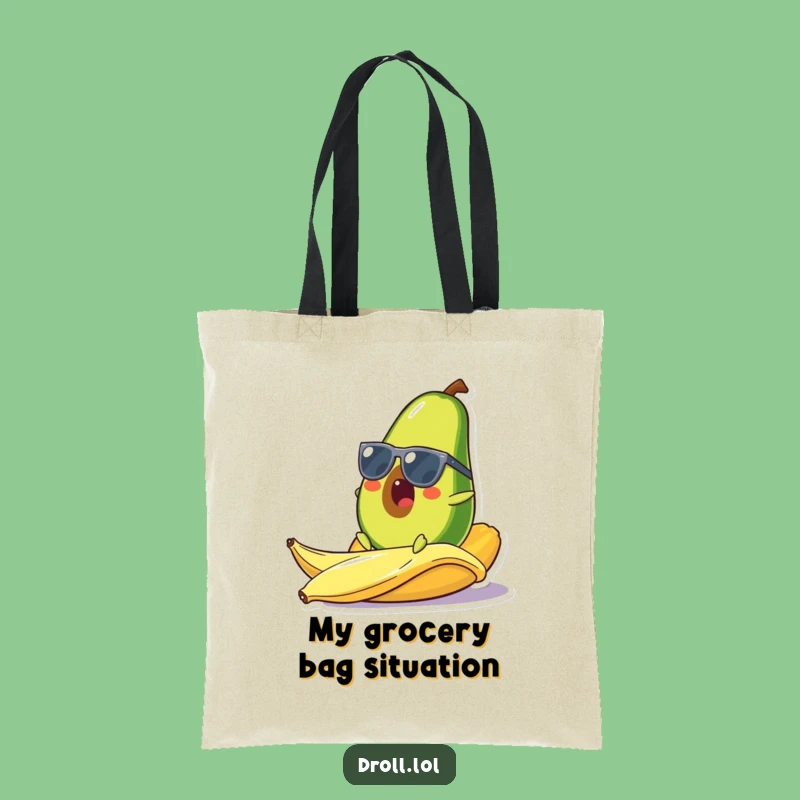 Funny Avocado Tote Bag: Carry Your Comedy, Cool Fruit, Perfect Funny Gift