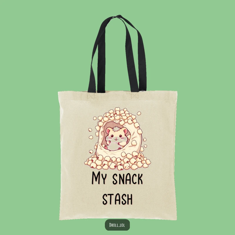 Funny Hamster Popcorn Bag Tote Bag - Carry Your Snacks in Style Gift!