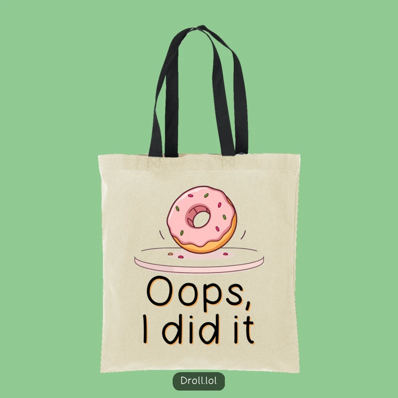 Funny Slow Motion Donut Tote Bag: Carry Your Humor, Perfect Shopping Funny Gift